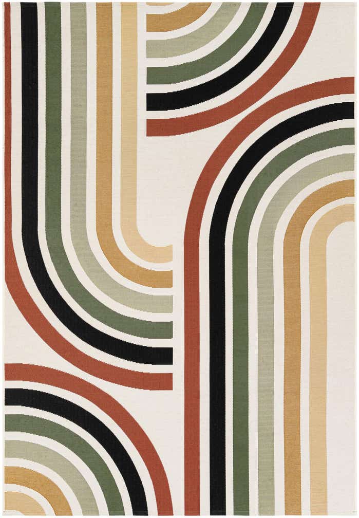 5' x 8' Easy-Clean Modern Indoor / Outdoor Rug