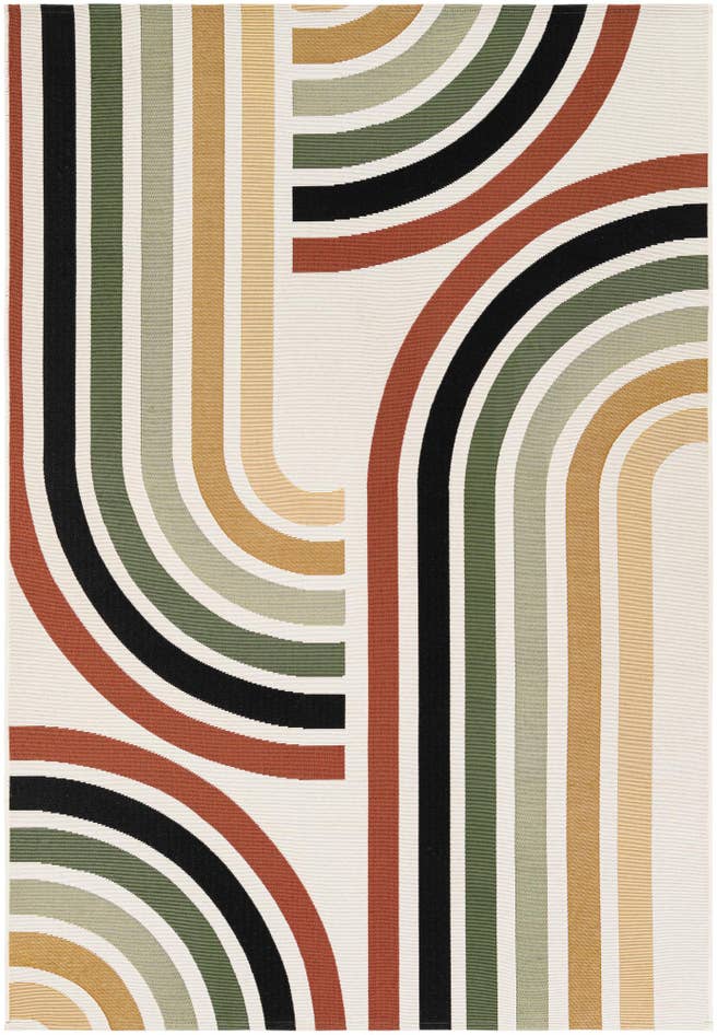 Detail image of 5' x 8' Easy-Clean Modern Indoor / Outdoor Rug