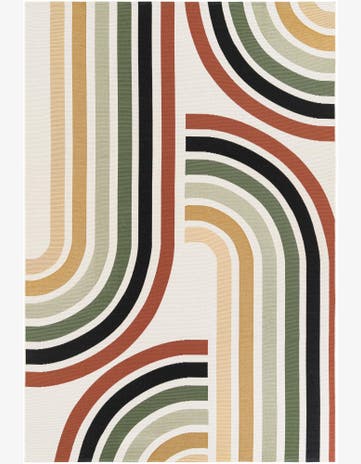 Easy-Clean Modern Indoor / Outdoor Rug