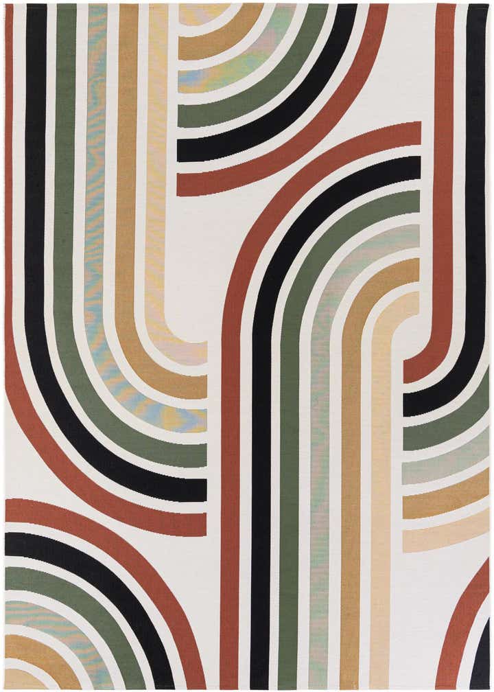 7' 10 x 10' Easy-Clean Modern Indoor / Outdoor Rug