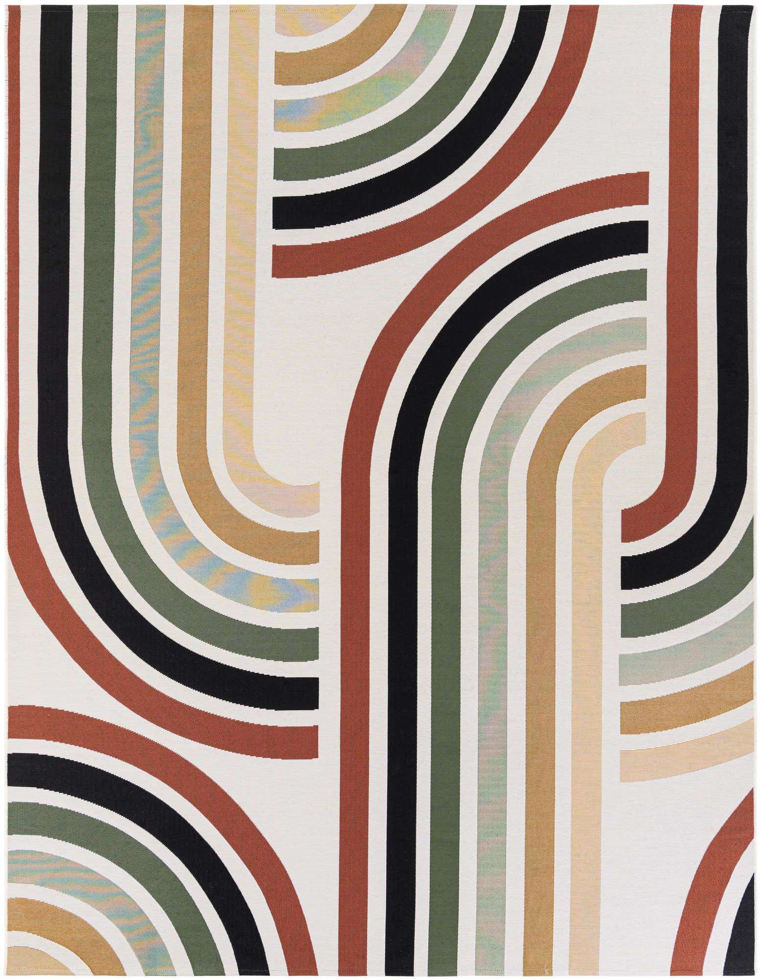 7' 10 x 10' Easy-Clean Modern Indoor / Outdoor Rug