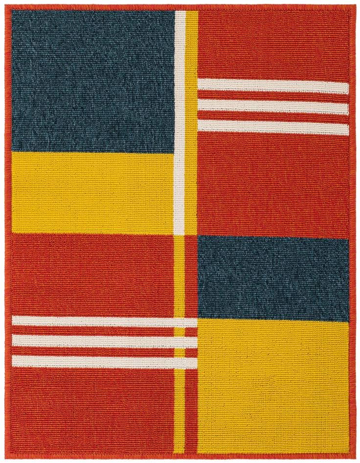 Detail image of 2' x 3' Easy-Clean Modern Indoor / Outdoor Rug