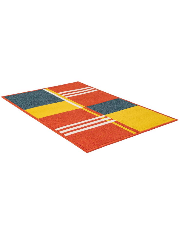 Detail image of 2' x 3' Easy-Clean Modern Indoor / Outdoor Rug