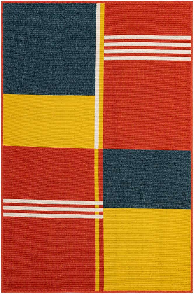 4' x 6' Easy-Clean Modern Indoor / Outdoor Rug