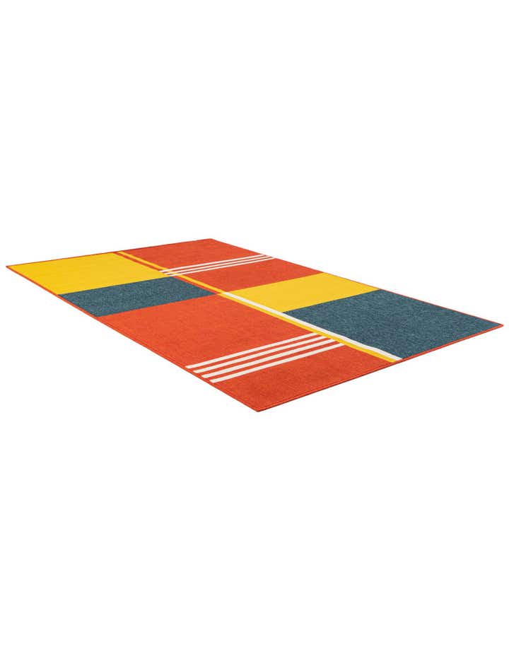 5' 3 x 8' Easy-Clean Modern Indoor / Outdoor Rug