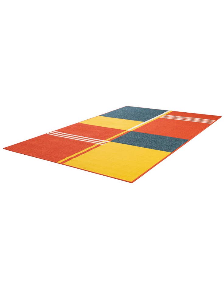 Detail image of 5' 3 x 8'  Washable Modern Indoor / Outdoor Rug