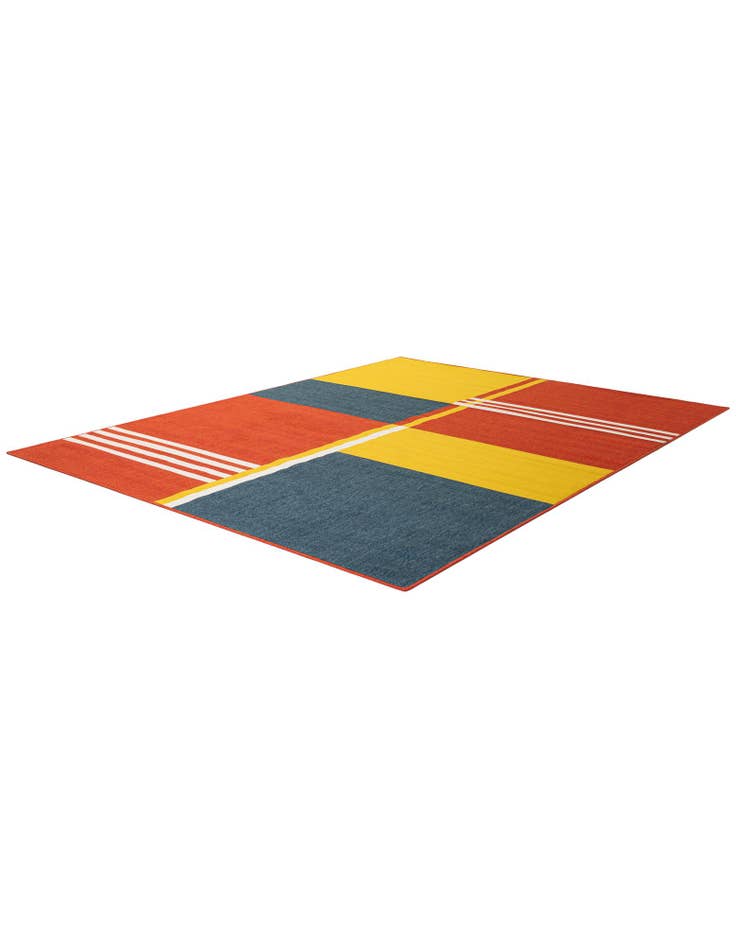 Detail image of 7' 10 x 10' Easy-Clean Modern Indoor / Outdoor Rug