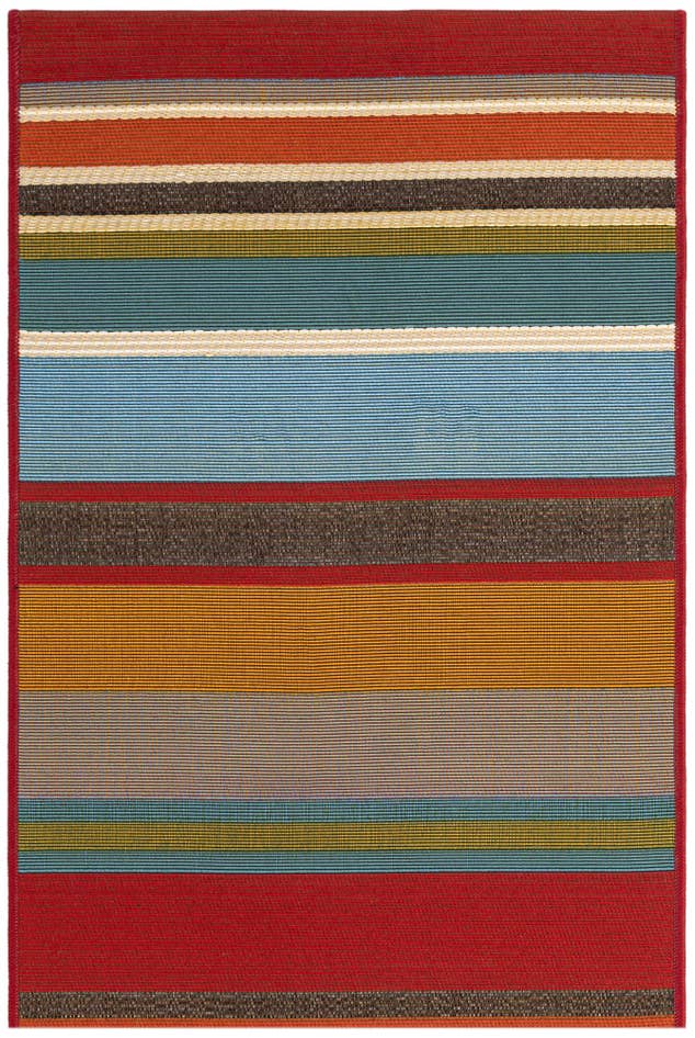 Detail image of 2' x 3' Easy-Clean Modern Indoor / Outdoor Rug