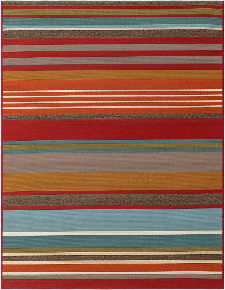 Detail image of 4' x 6' Easy-Clean Modern Indoor / Outdoor Rug