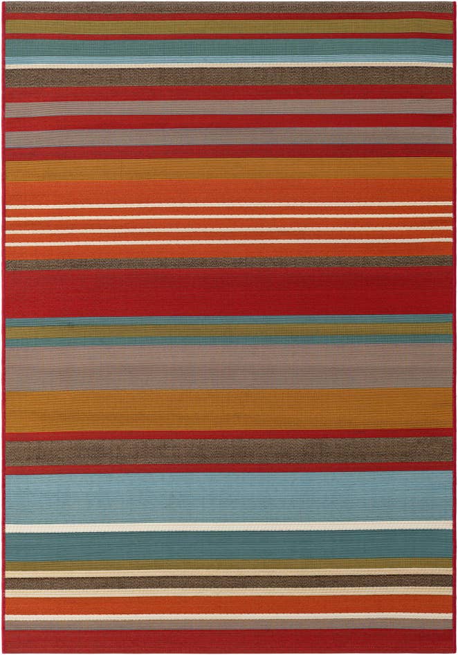 Detail image of 4' x 6' Easy-Clean Modern Indoor / Outdoor Rug