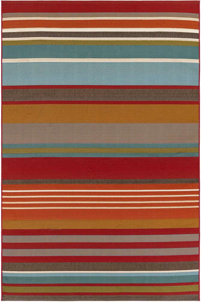 5' 3 x 8' Easy-Clean Modern Indoor / Outdoor Rug