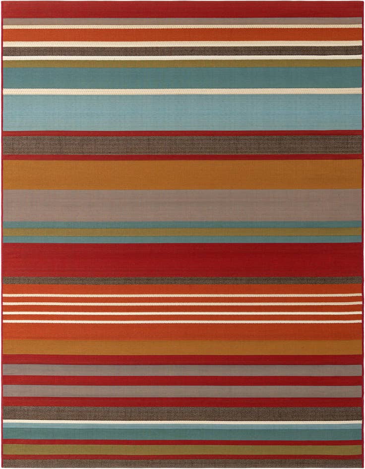 Detail image of 6' x 9' Easy-Clean Modern Indoor / Outdoor Rug