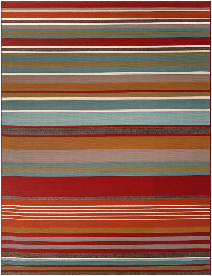 Detail image of 9' x 12' Easy-Clean Modern Indoor / Outdoor Rug