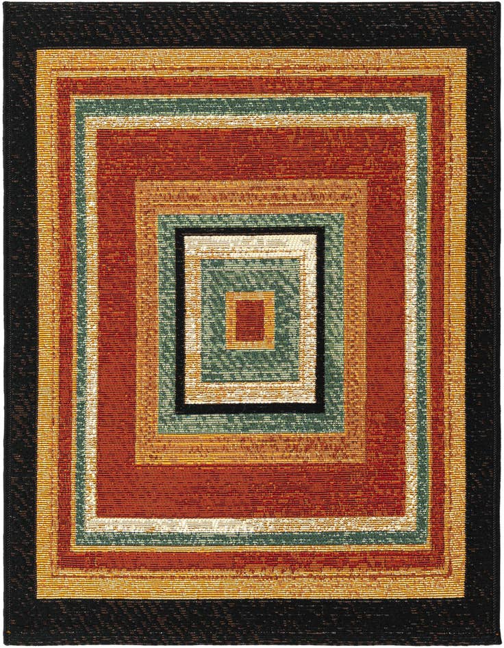 Detail image of 2' x 3' Easy-Clean Modern Indoor / Outdoor Rug