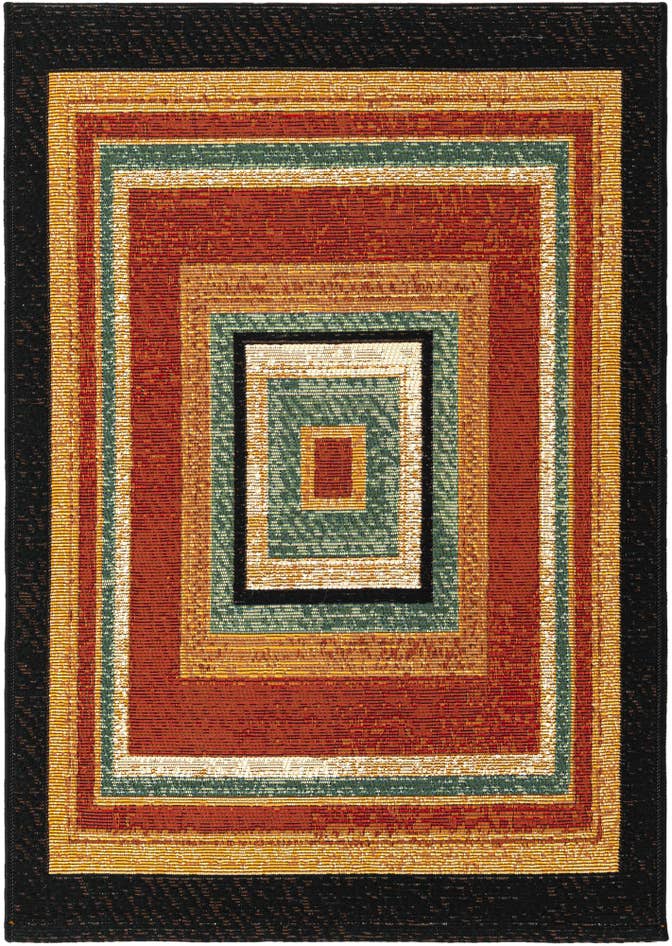 Detail image of 2' x 3' Easy-Clean Modern Indoor / Outdoor Rug