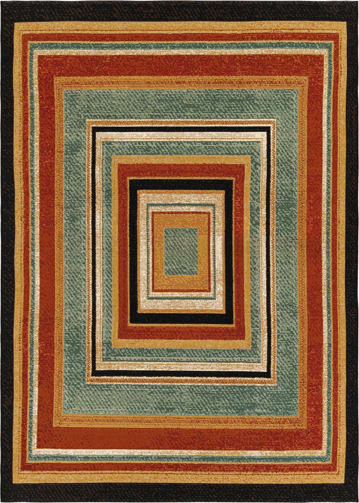 5' 3 x 8' Easy-Clean Modern Indoor / Outdoor Rug