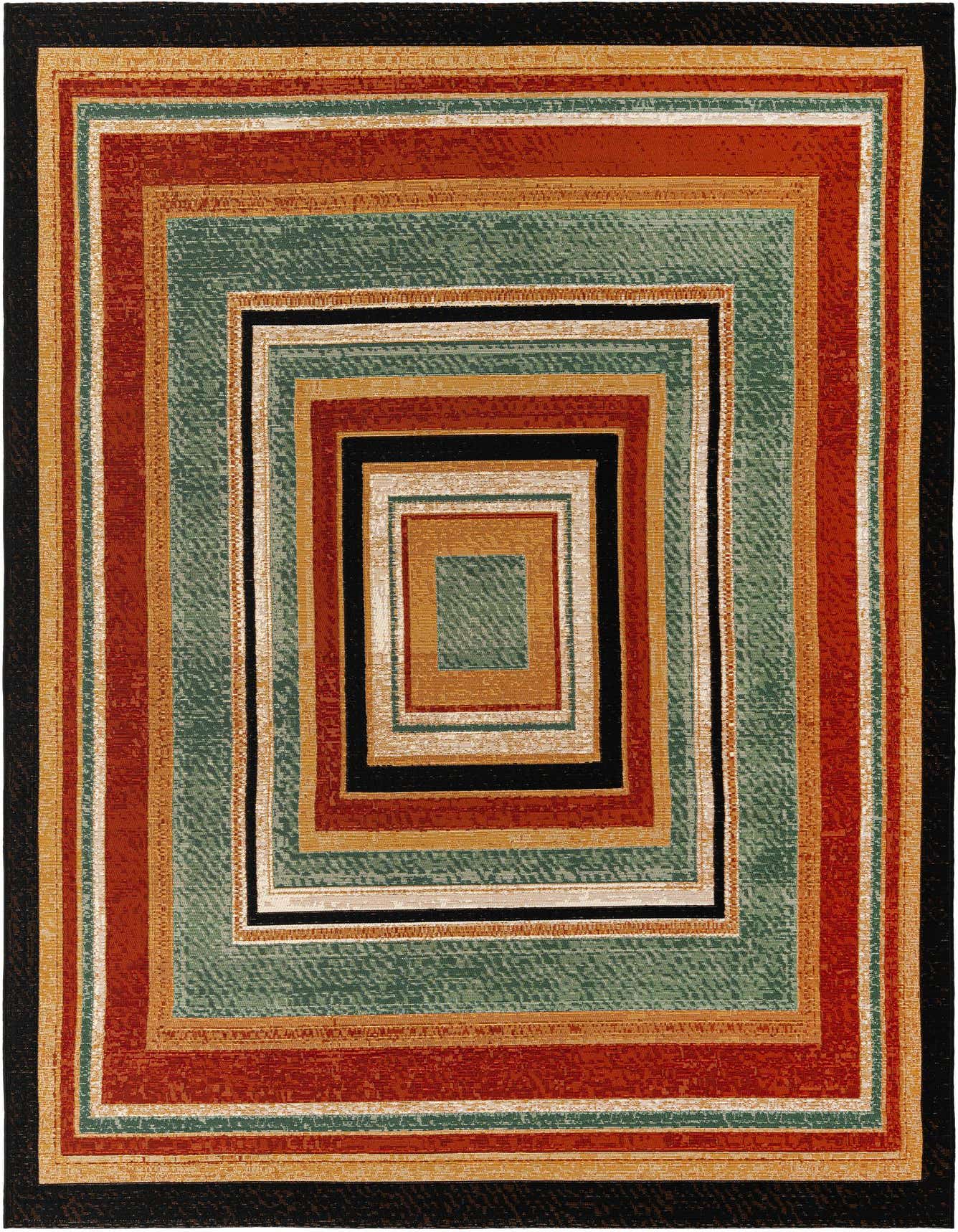 6' x 9' Easy-Clean Modern Indoor / Outdoor Rug