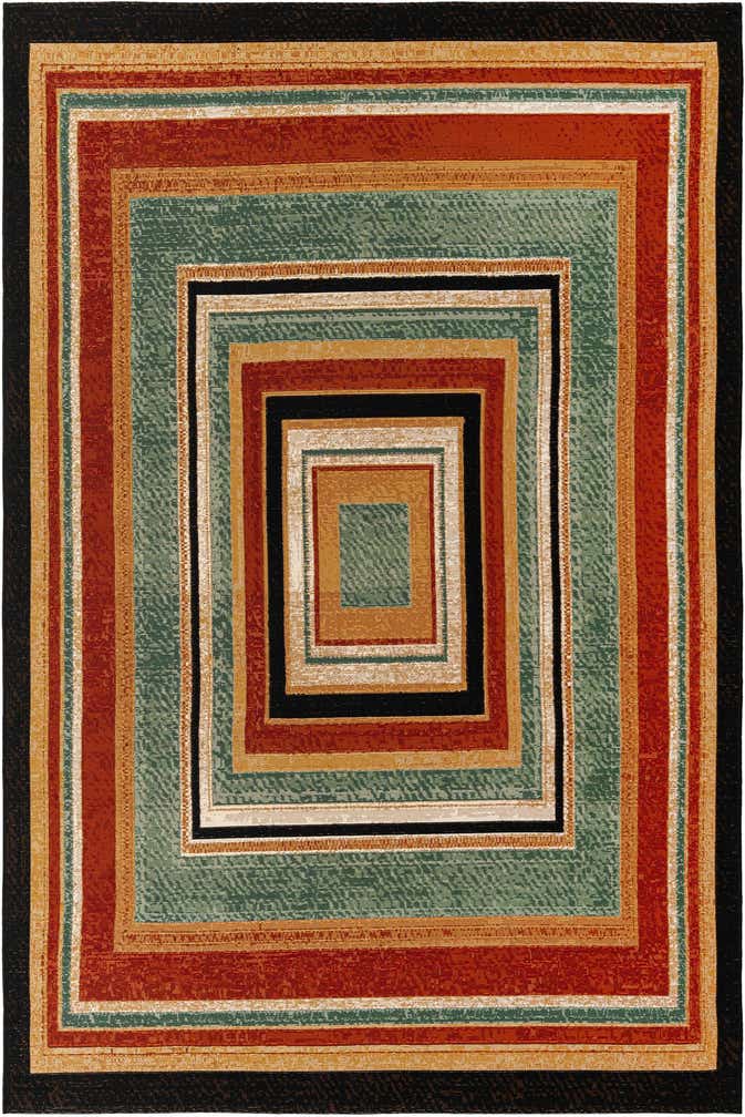 6' x 9' Easy-Clean Modern Indoor / Outdoor Rug