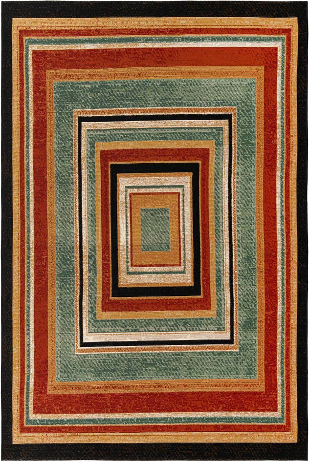 Detail image of 6' x 9' Easy-Clean Modern Indoor / Outdoor Rug