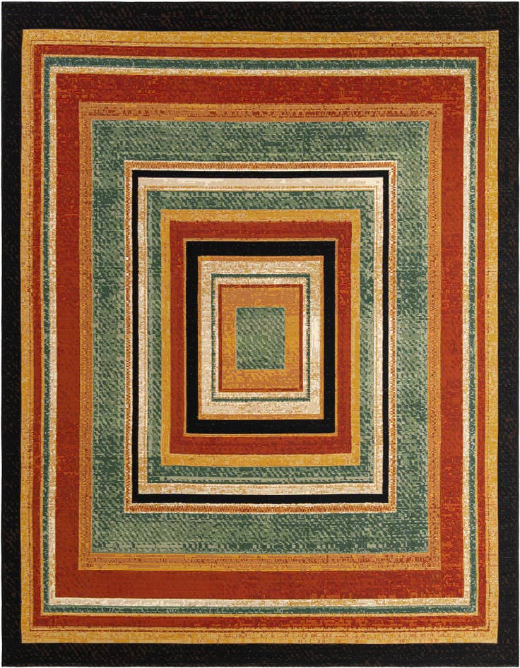 Detail image of 7' 10 x 10' Easy-Clean Modern Indoor / Outdoor Rug