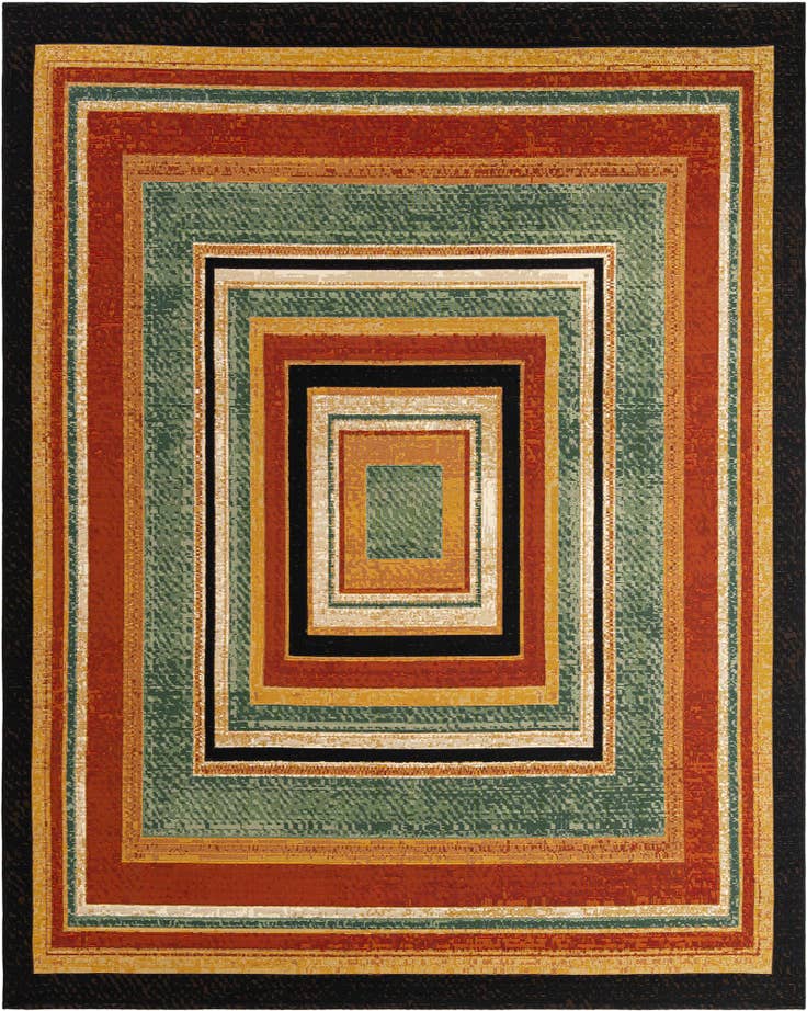 Detail image of 7' 10 x 10' Easy-Clean Modern Indoor / Outdoor Rug