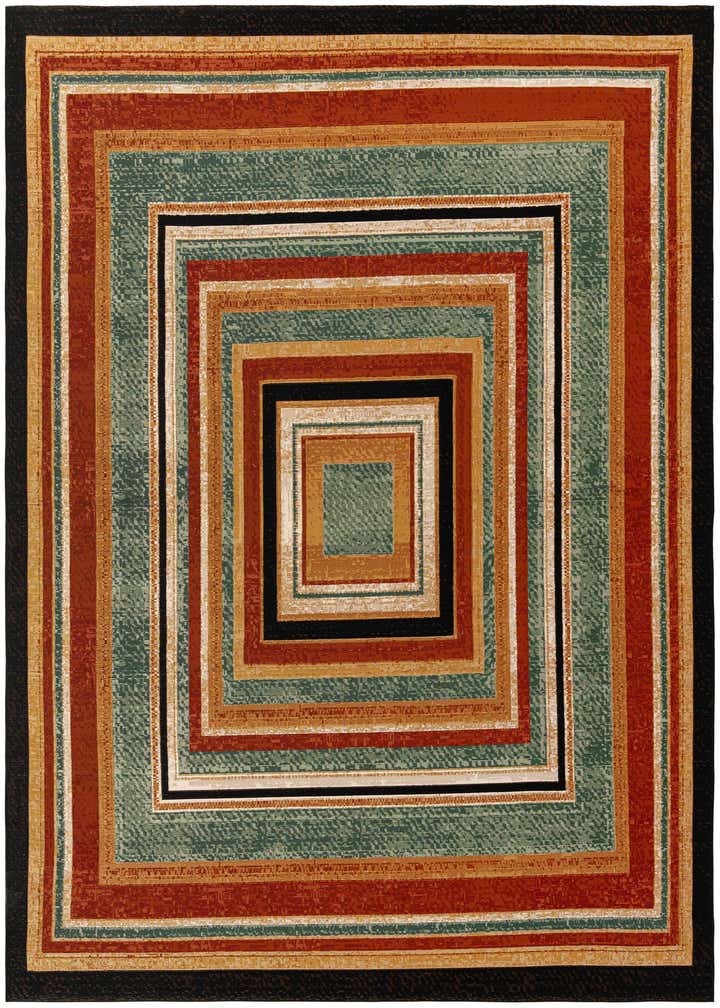 9' x 12' Easy-Clean Modern Indoor / Outdoor Rug