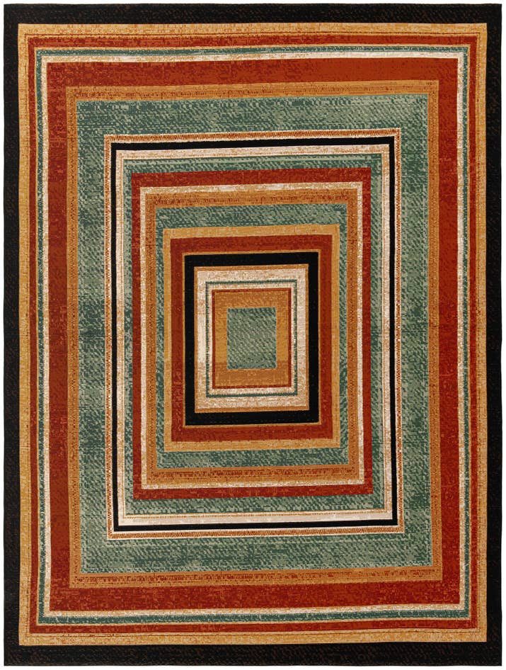 Detail image of 9' x 12' Easy-Clean Modern Indoor / Outdoor Rug