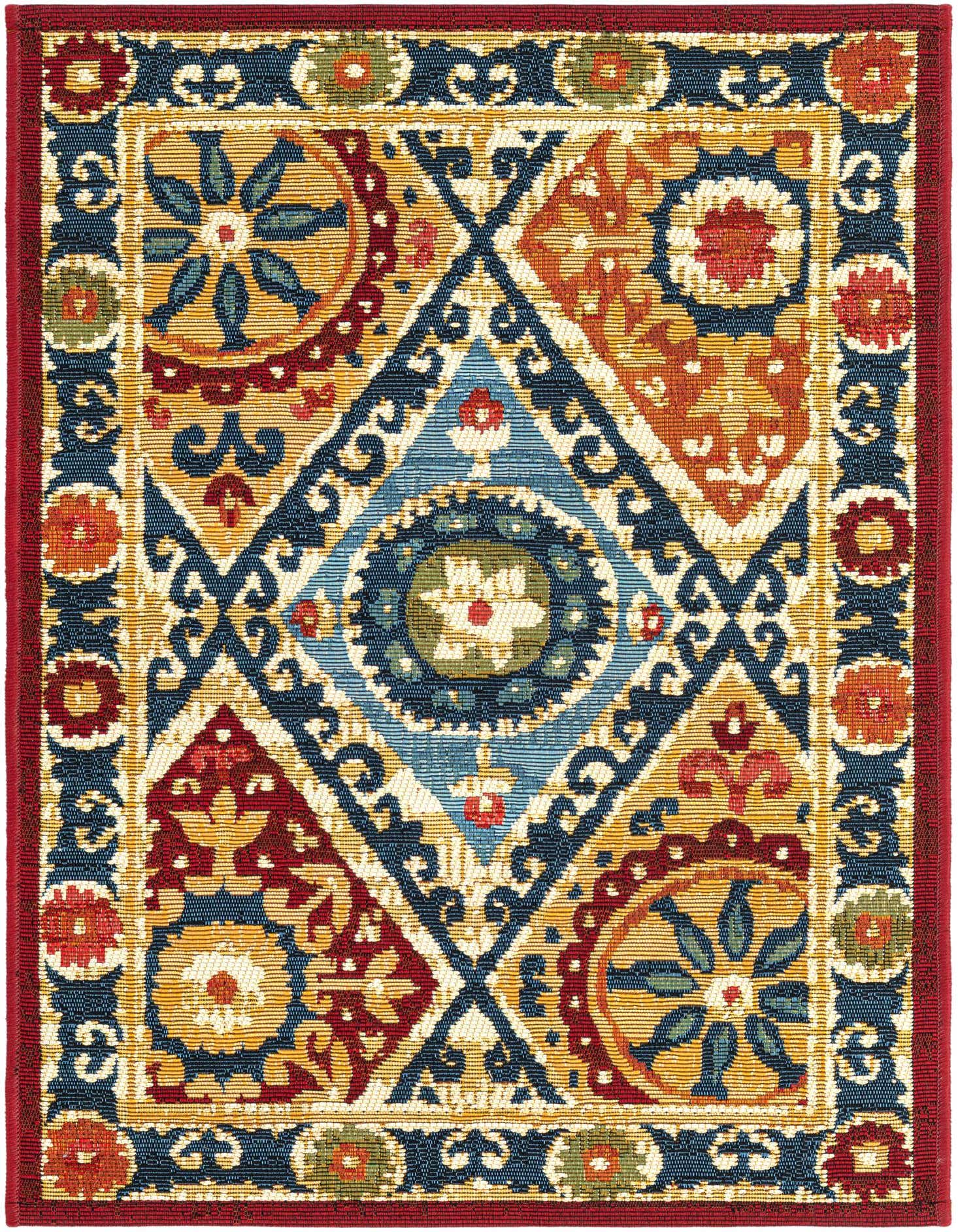2' x 3' Easy-Clean Modern Indoor / Outdoor Rug