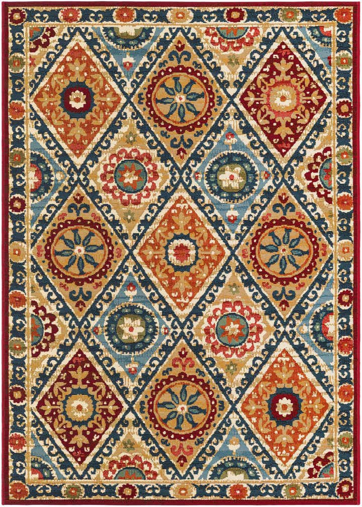 4' x 6' Easy-Clean Modern Indoor / Outdoor Rug