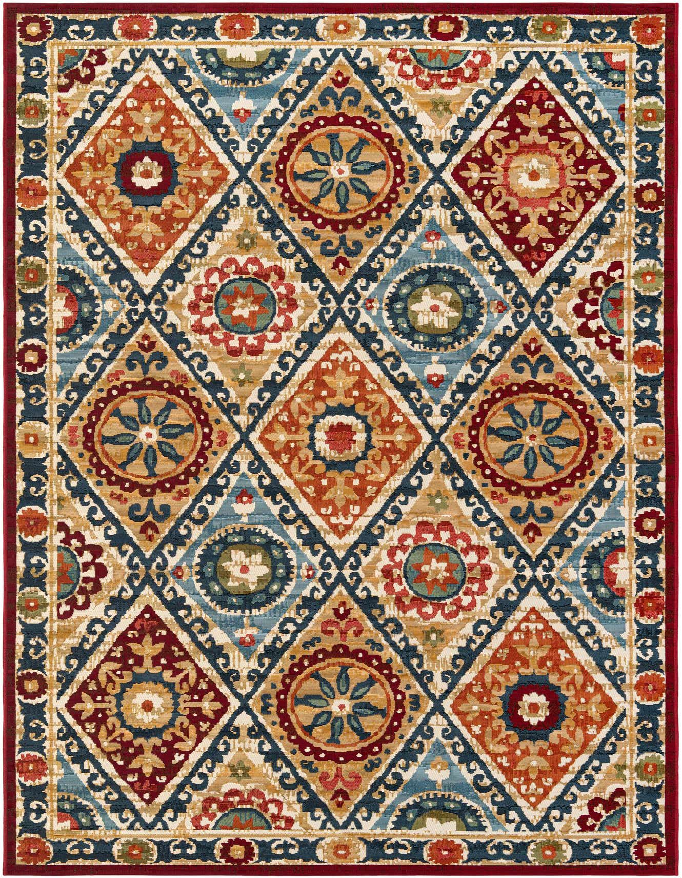 6' x 9' Easy-Clean Modern Indoor / Outdoor Rug