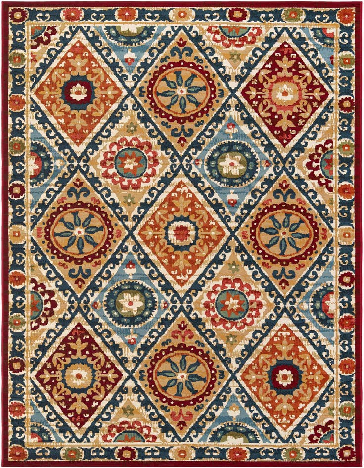 Detail image of 6' x 9' Easy-Clean Modern Indoor / Outdoor Rug