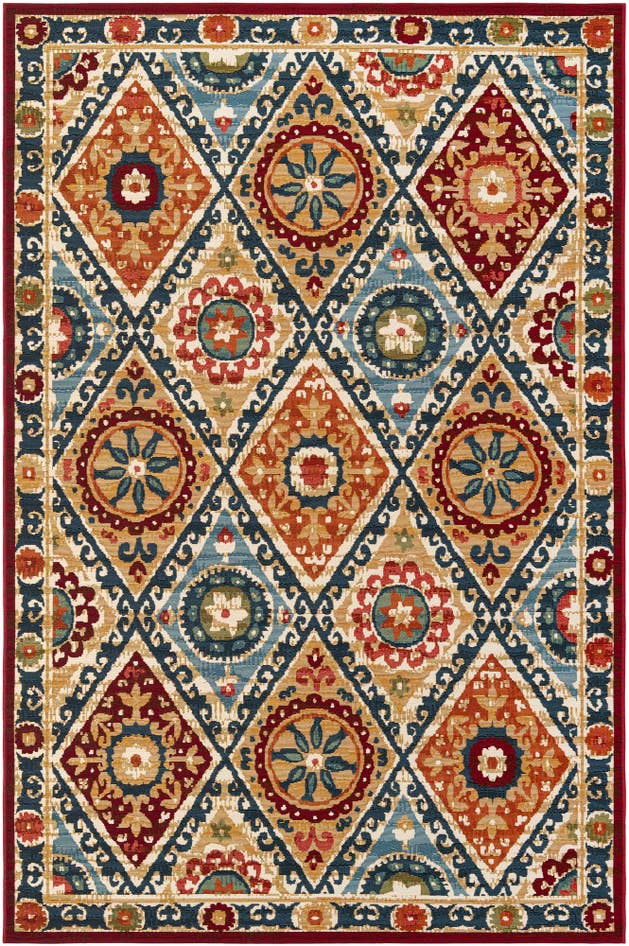 Detail image of 6' x 9' Easy-Clean Modern Indoor / Outdoor Rug