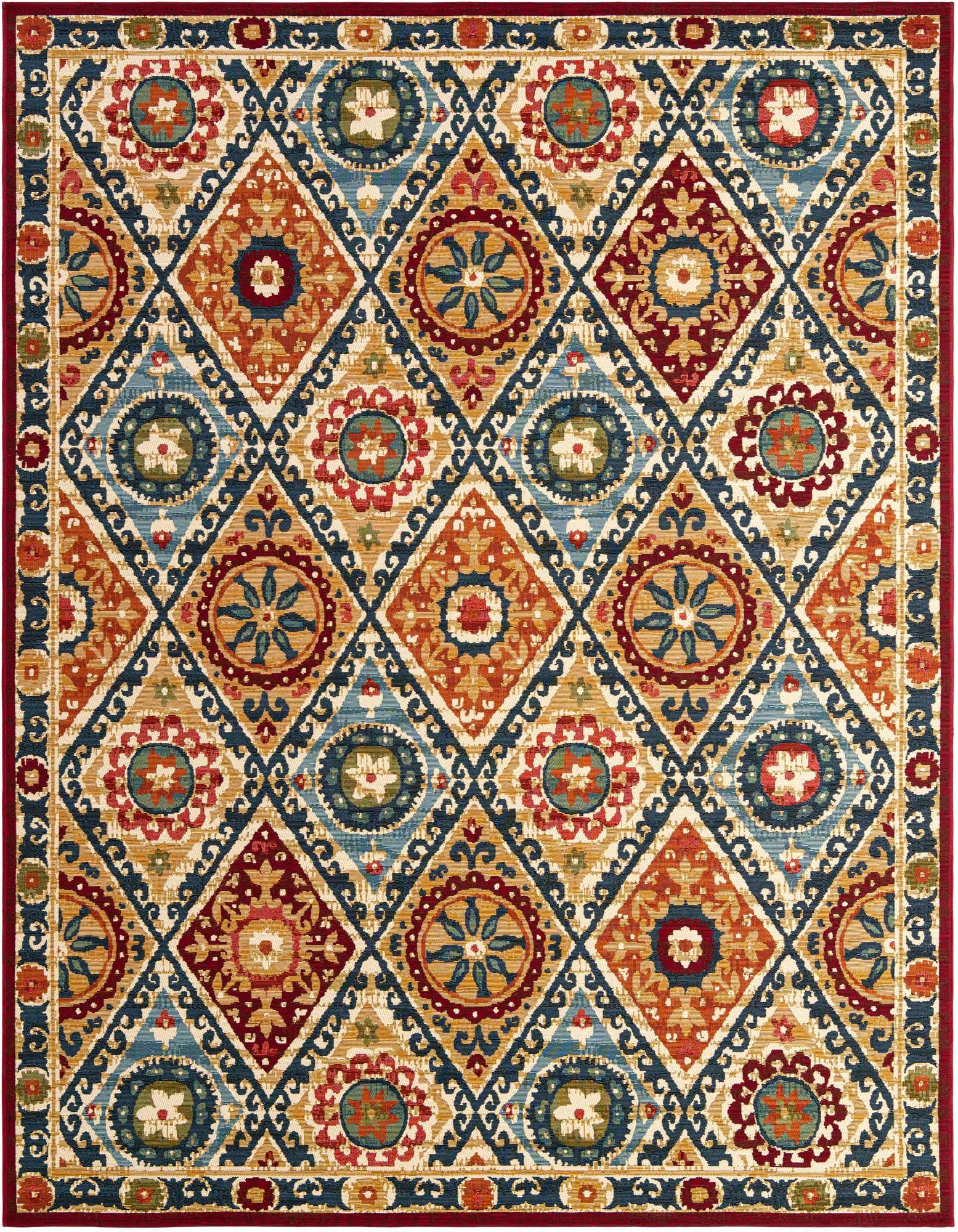 7' 10 x 10' Easy-Clean Modern Indoor / Outdoor Rug