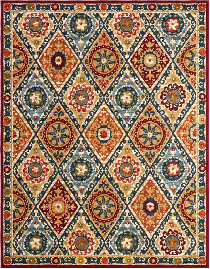 7' 10 x 10' Easy-Clean Modern Indoor / Outdoor Rug