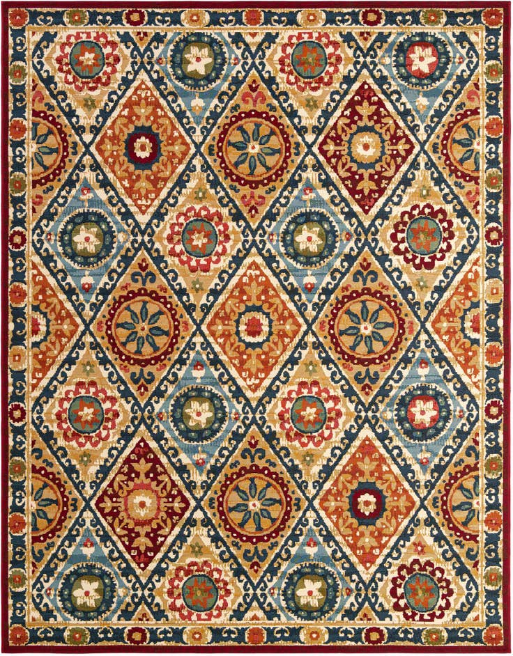 Detail image of 7' 10 x 10' Easy-Clean Modern Indoor / Outdoor Rug