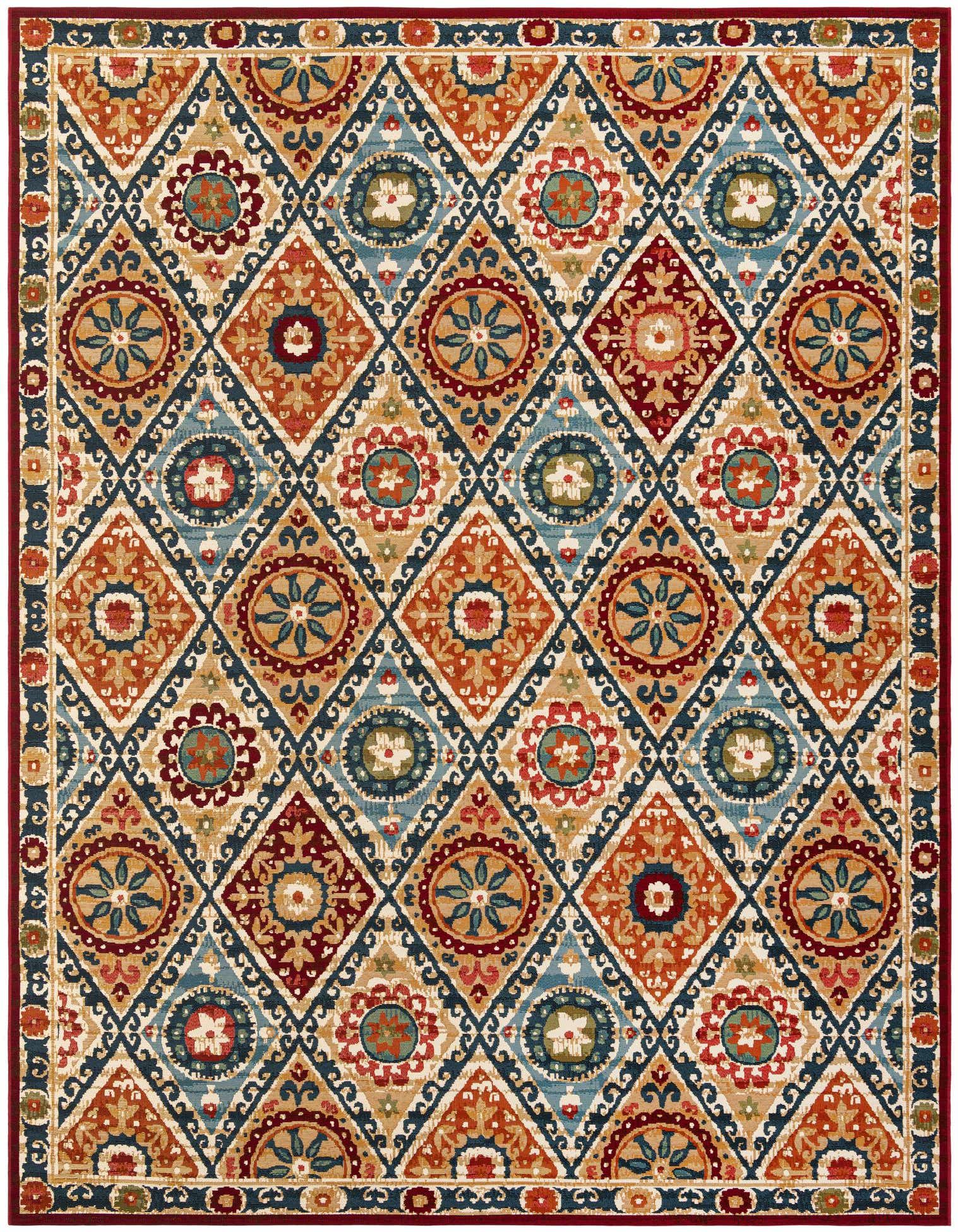 9' x 12' Easy-Clean Modern Indoor / Outdoor Rug