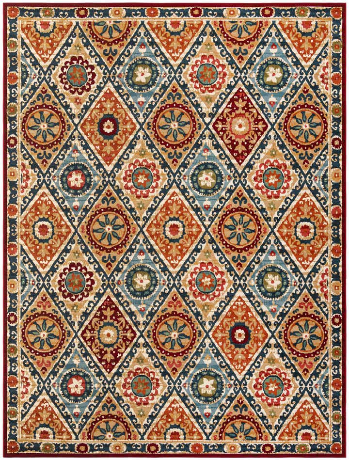 9' x 12' Easy-Clean Modern Indoor / Outdoor Rug