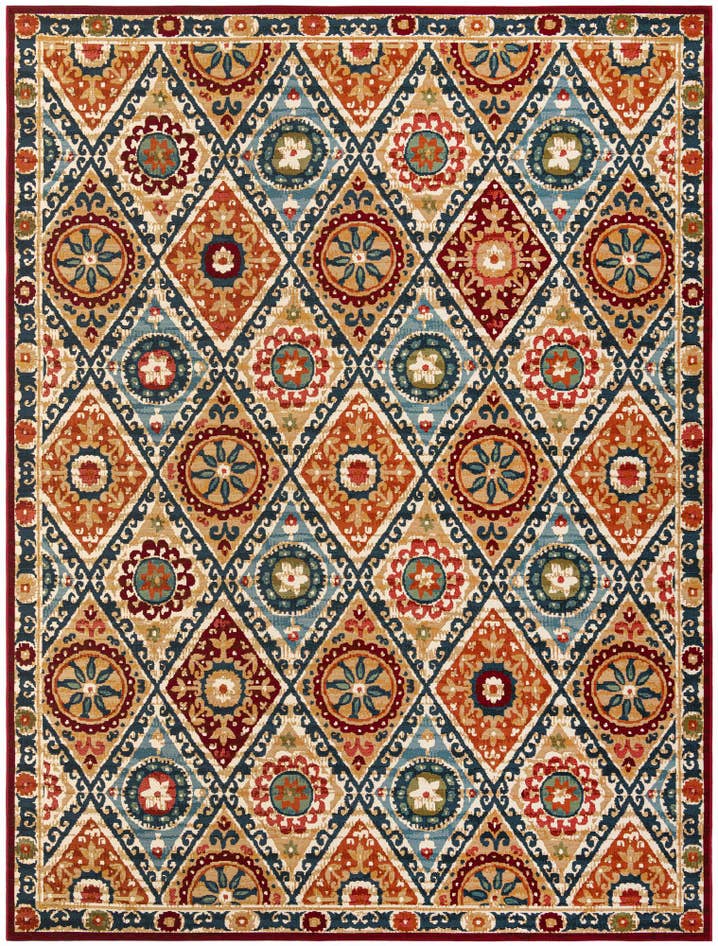 Detail image of 9' x 12' Easy-Clean Modern Indoor / Outdoor Rug