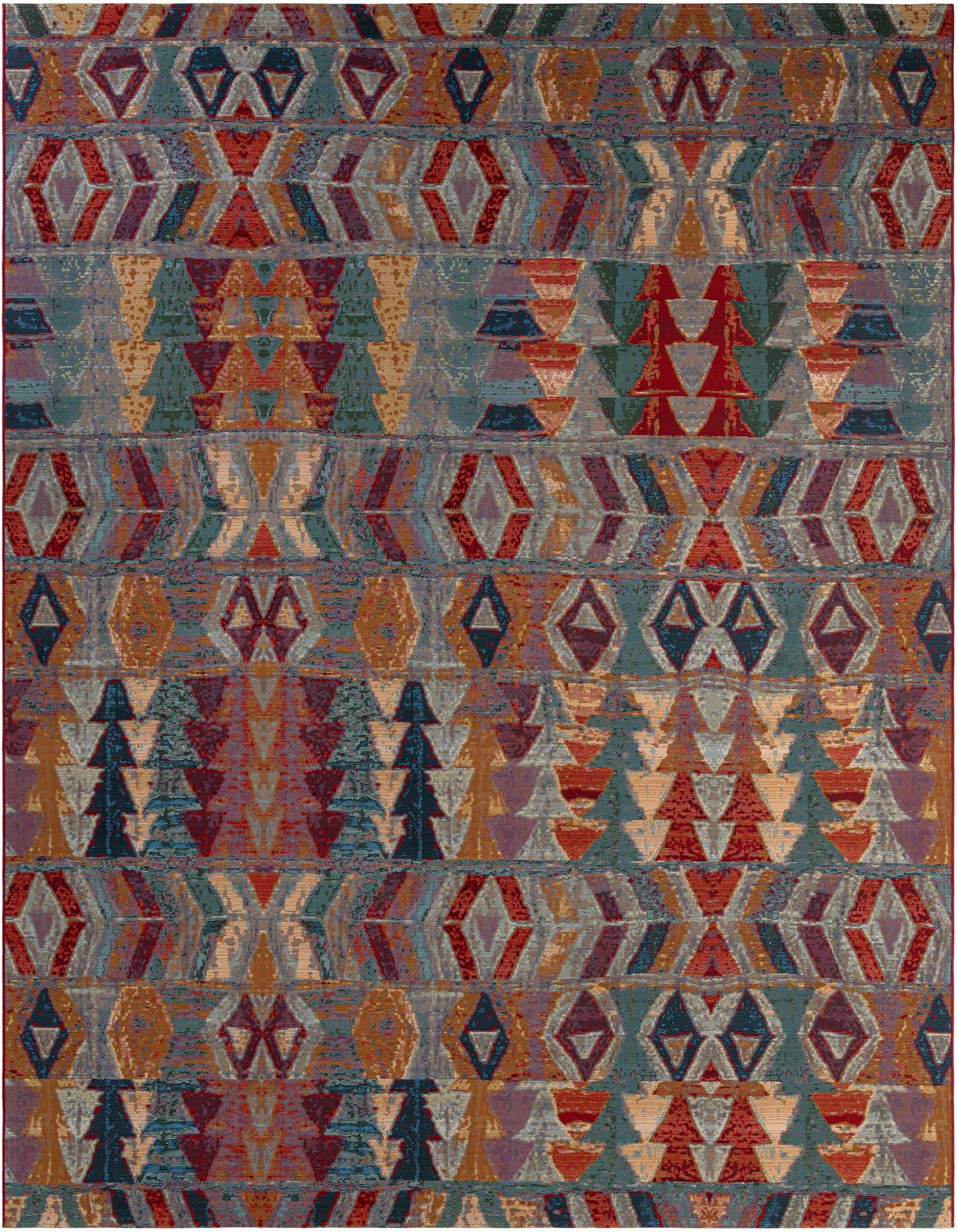 10' x 13' Easy-Clean Modern Indoor / Outdoor Rug