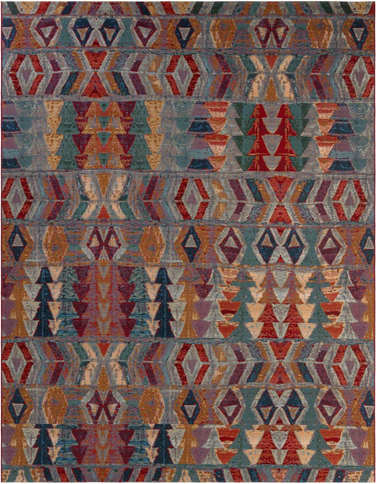 Detail image of 10' x 13' Easy-Clean Modern Indoor / Outdoor Rug