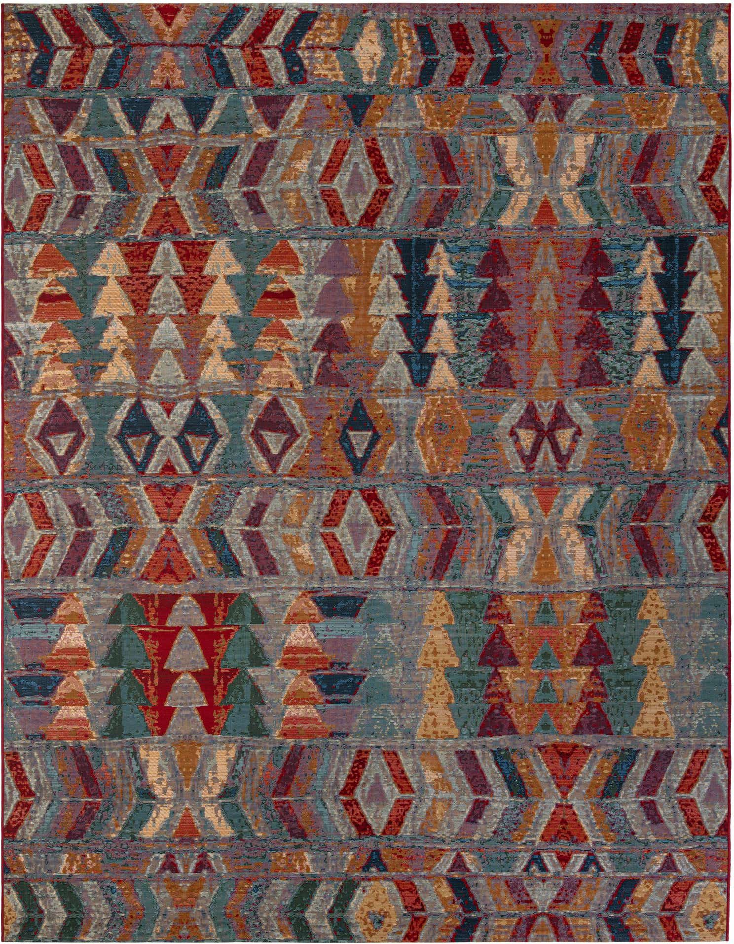 9' x 12' Easy-Clean Modern Indoor / Outdoor Rug
