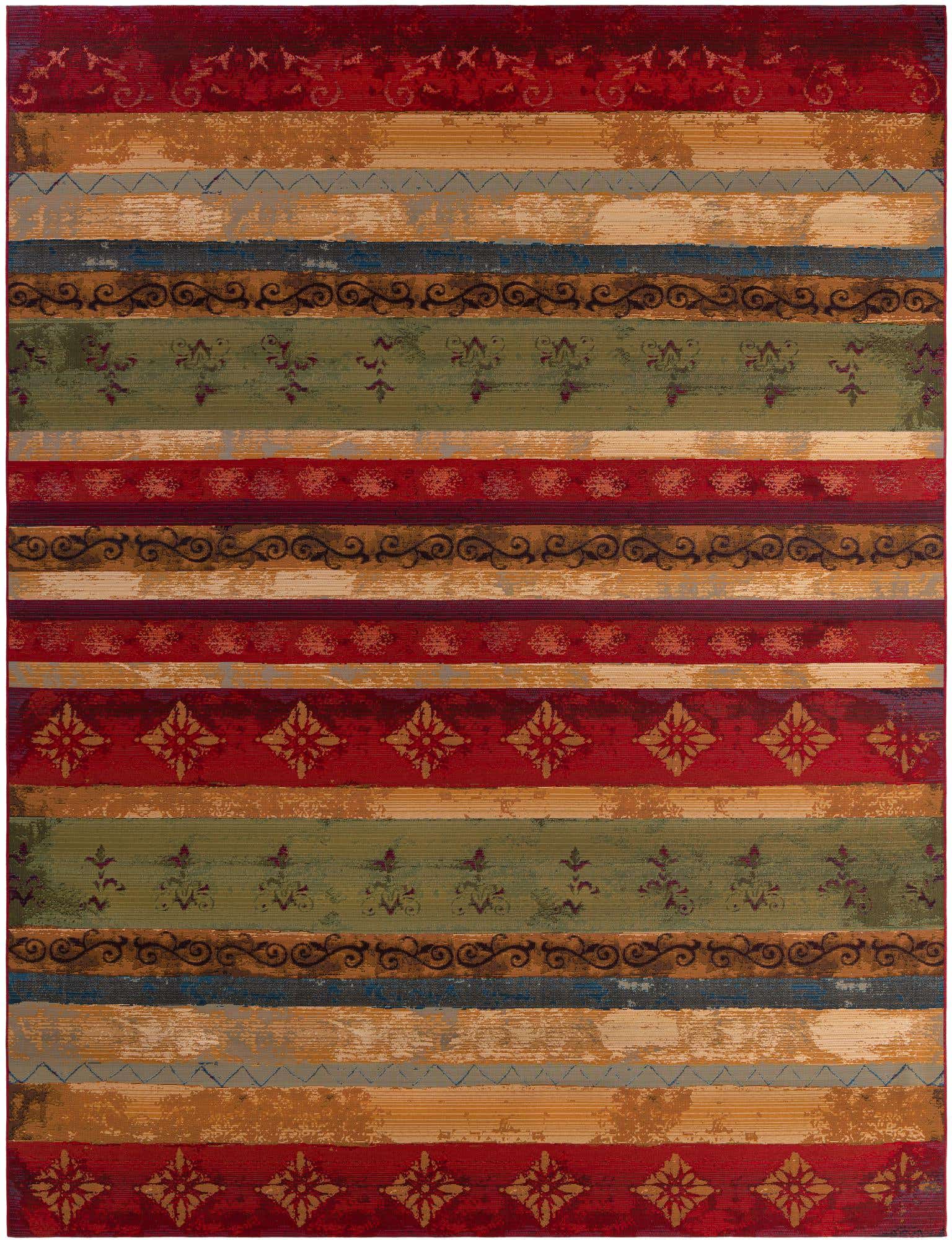 10' x 13' Easy-Clean Modern Indoor / Outdoor Rug