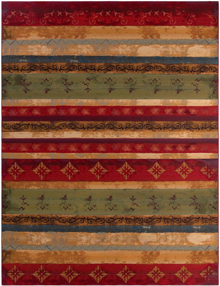 Detail image of 10' x 13' Easy-Clean Modern Indoor / Outdoor Rug