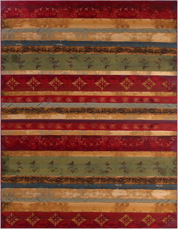 Detail image of 10' x 14' Easy-Clean Modern Indoor / Outdoor Rug