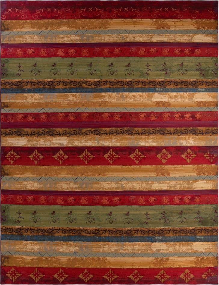 Detail image of 12' x 16' Easy-Clean Modern Indoor / Outdoor Rug