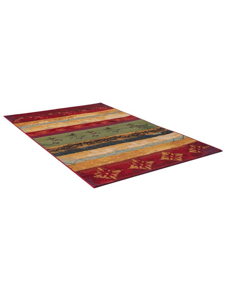 3' 3 x 5' 3 Easy-Clean Modern Indoor / Outdoor Rug