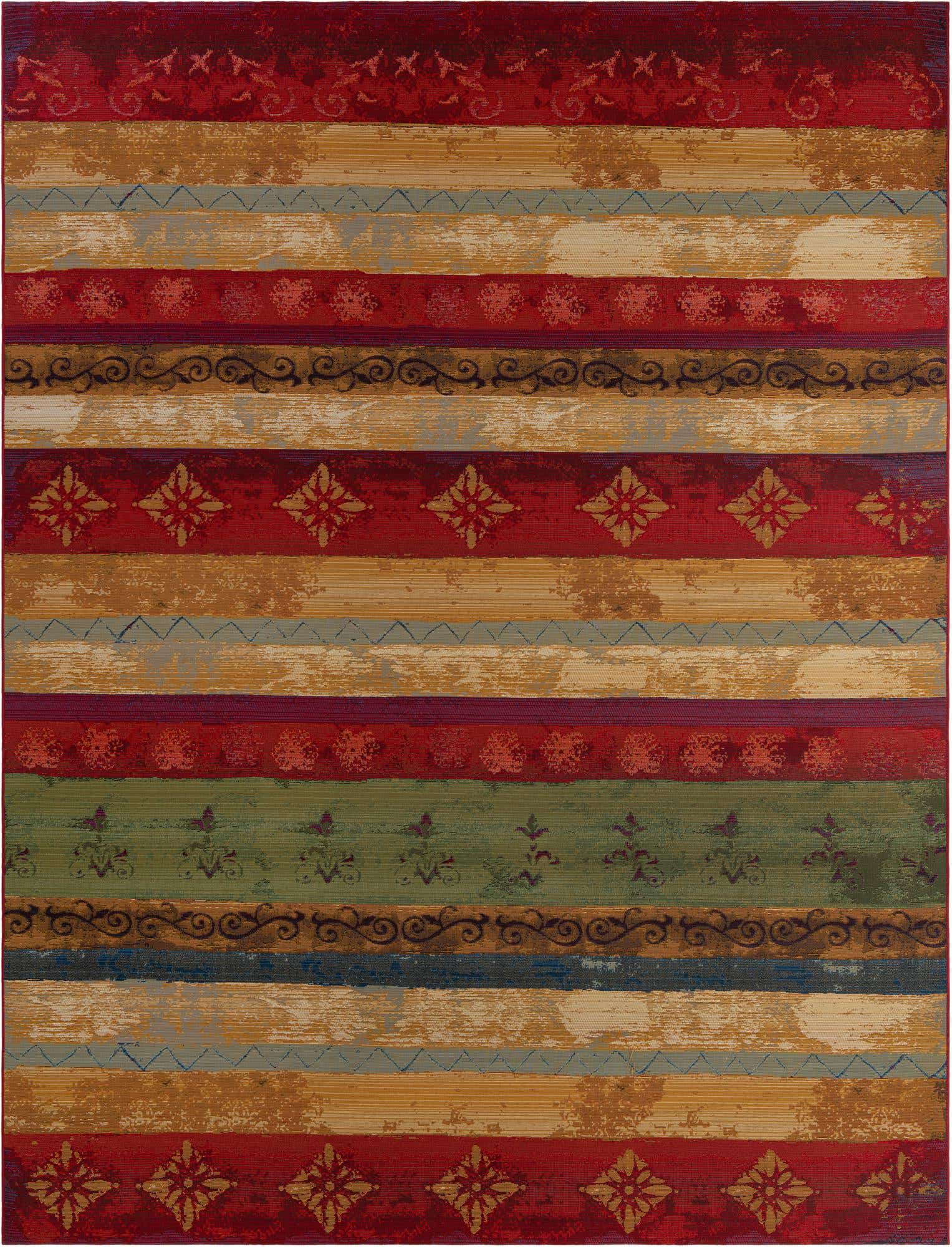 9' x 12' Easy-Clean Modern Indoor / Outdoor Rug