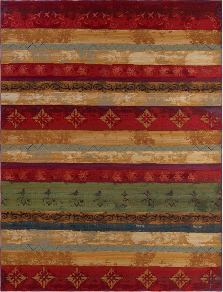 9' x 12' Easy-Clean Modern Indoor / Outdoor Rug