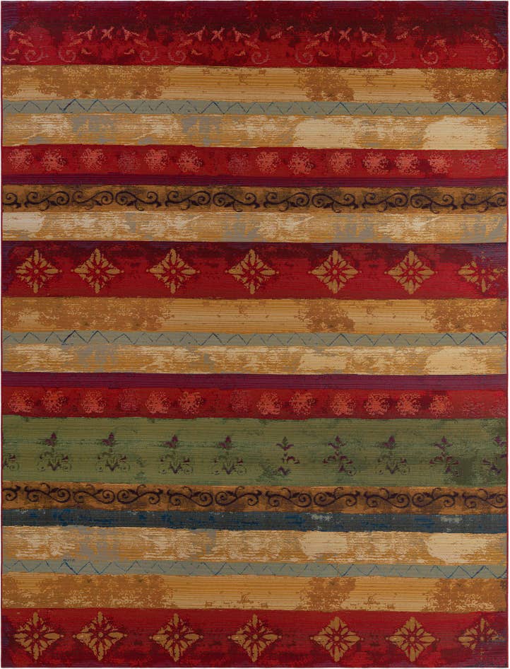 Detail image of 9' x 12' Easy-Clean Modern Indoor / Outdoor Rug