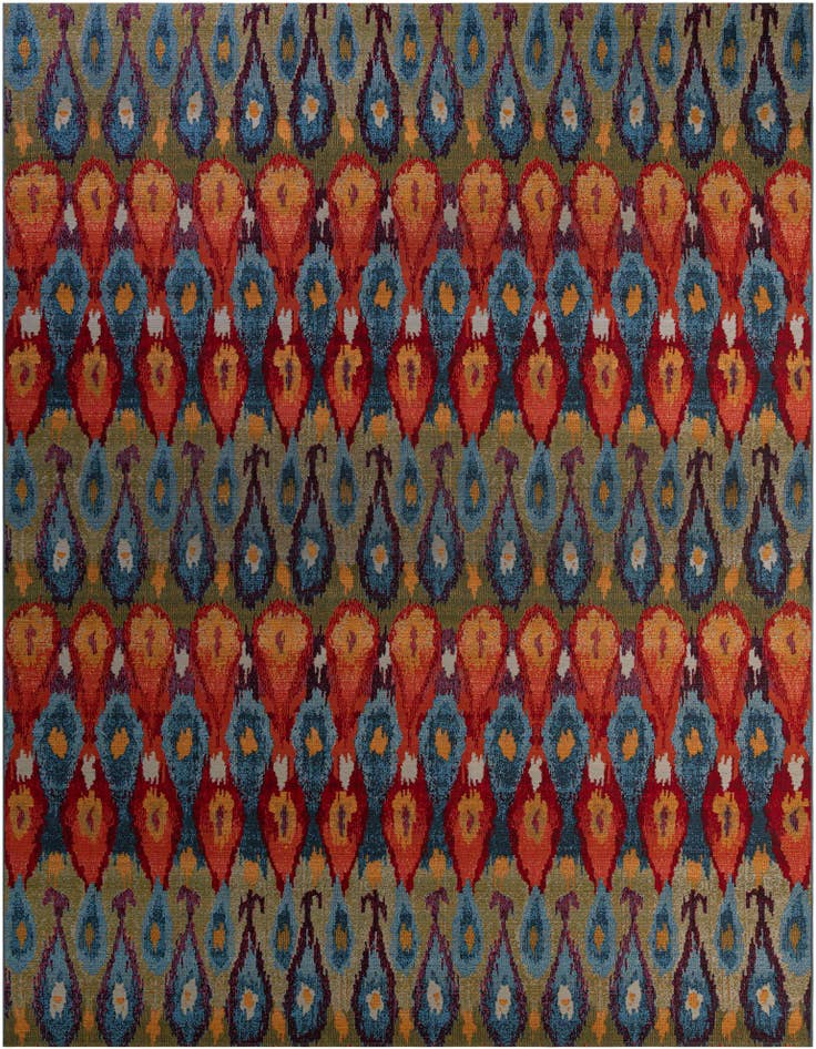 Detail image of 10' x 13' Easy-Clean Modern Indoor / Outdoor Rug